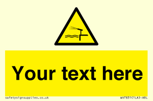 Custom warning water cannon